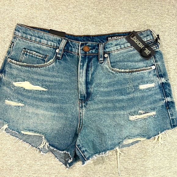 NWT distress The Barrow Blue Jean short size 28 or 8. High rise short. - Picture 1 of 9